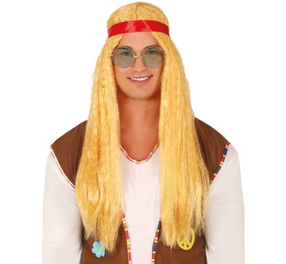 Pánská paruka Hippie blond
