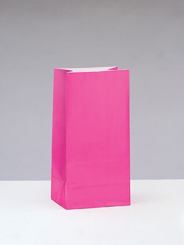 Papírové sáčky růžové 25cm 12ks