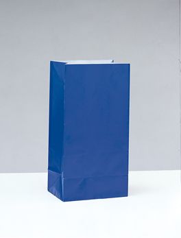 Papírové sáčky modré 25cm 12ks