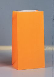 Papírové sáčky oranžové 25cm 12ks