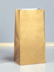 Papírové sáčky zlaté 25cm 12ks