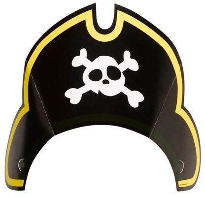 Párty kloboučky Pirátský klobouk 8ks
