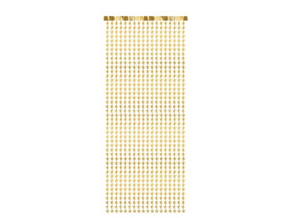 Párty opona zlaté hvězdy 100x245cm