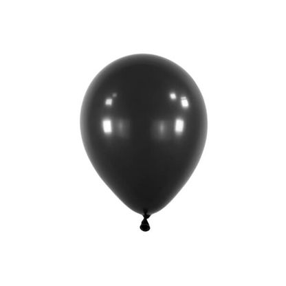 Pastelové balónky tmavě černé 12cm 100ks