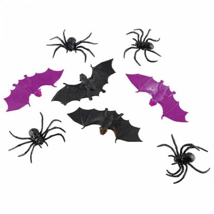Dekorační netopýři/pavoucí 6ks