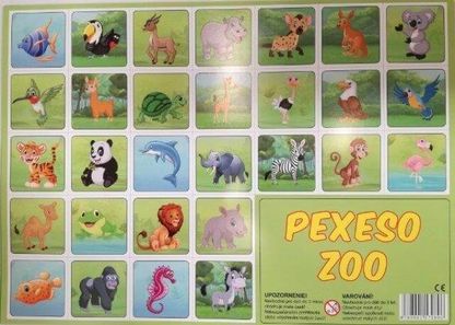 Pexeso Zoologická zvířátka 32dvojic