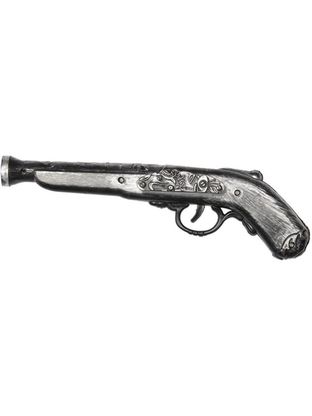 Pirátská pistole stříbrná 25cm