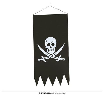 Pirátská vlajka k zavěšení 43x86cm