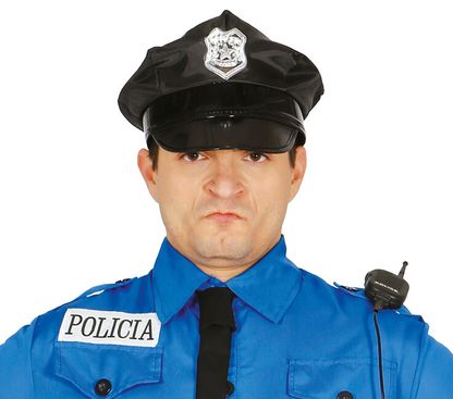 Pánská policejní čepice černá basic
