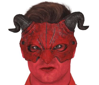 Poloviční maska Červený démon pěna