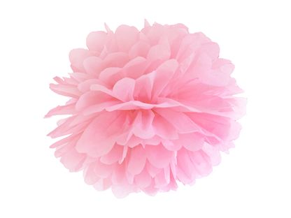 Pomponová koule světle růžové 25 cm