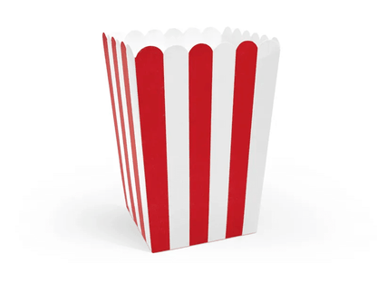 Popcorn boxy klasik 6ks 7x7x12,5cm