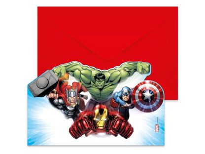 Pozvánky Avengers 6ks