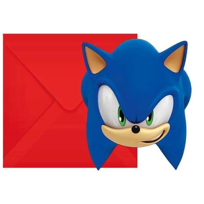 Pozvánky Sonic 6ks