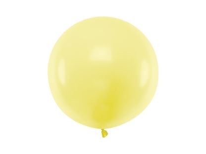 Balónek velký pastelový světle žlutý 60cm