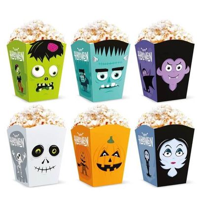 Sáčky na Popcorn Halloween mix vzorů 10x7,5cm 6ks
