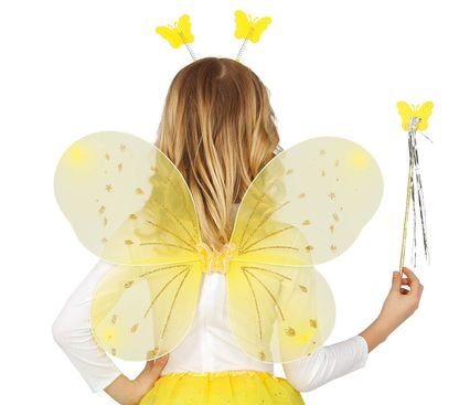 Sada doplňků k dětskému kostýmu Motýla 3ks