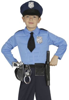 Sada doplňků k dětskému kostýmu Policajta/Policajtky 4ks