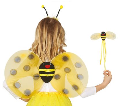Sada doplňků k dětskému kostýmu Včelky 3ks