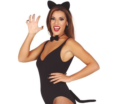 Sada doplňků ke kostýmu Sexy Kočka 3ks