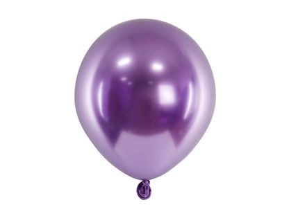 Saténové balónky purpurové 12cm 50ks