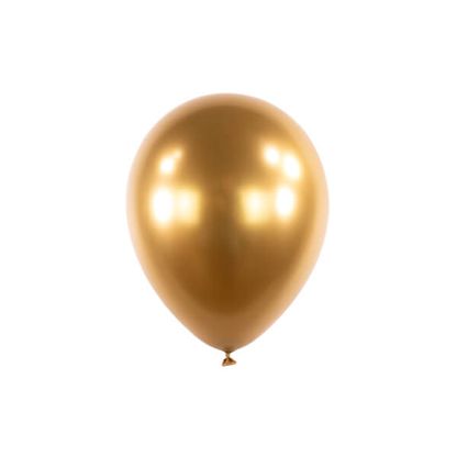 Saténové balónky zlaté 12cm 100ks