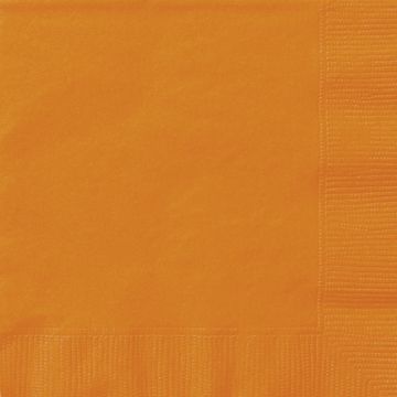 Ubrousky oranžové 33cm 20ks