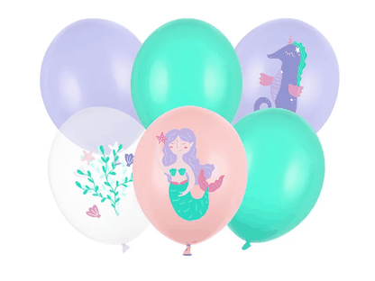 Set balónků Mořská víla 6ks