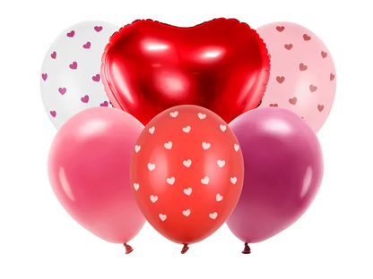 Set balonů Valentýn 6ks