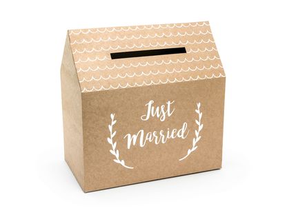 Svatební box Just Married 30x30x16cm