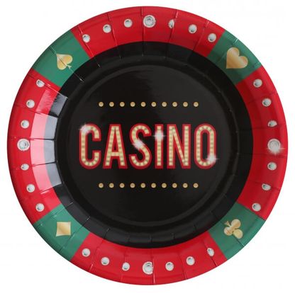 Talíř Casino 22cm 10ks