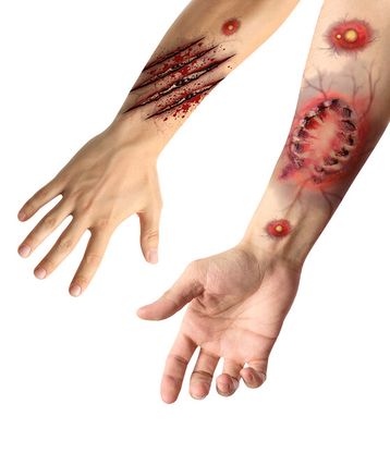 Dočasné tetování Replika umělé škrábance