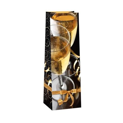 Vánoční dárková taška na Víno Šampaňské 12x40cm