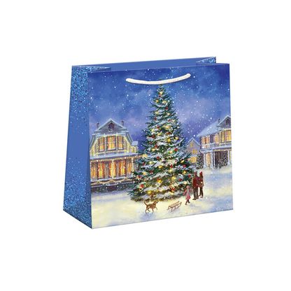 Vánoční dárková taška Vánoční stromek 16x7,5cm