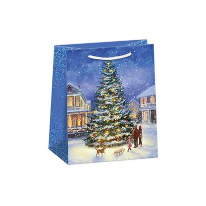 Vánoční dárková taška Vánoční stromek 23x19cm