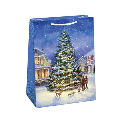 Vánoční dárková taška Vánoční stromek 23x32x12, 5cm