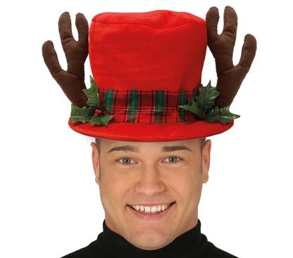 Vánoční klobouk červený sob