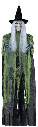 Závěsné dekorace Zelená čarodějnice 100cm