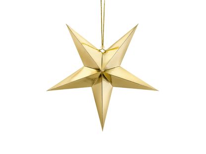 Závěsná dekorace Zlatá hvězda 45cm