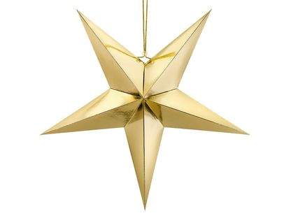 Závěsná dekorace Zlatá hvězda 70cm