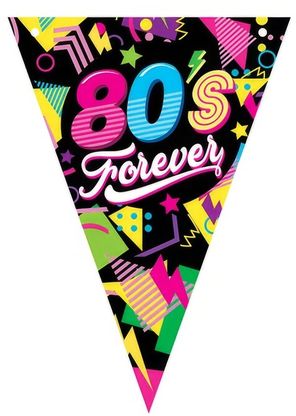 Vlaječky Disco 80s Forever 300cm