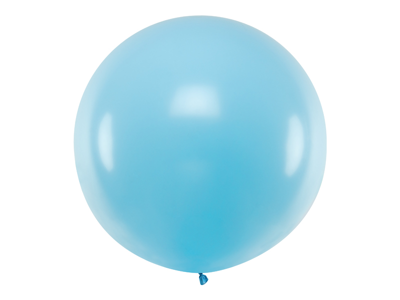 Balónek velký bleděmodrý 1m