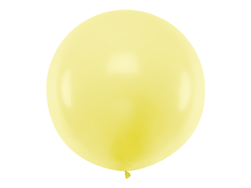 Levně Balónek velký světle žlutý 1m