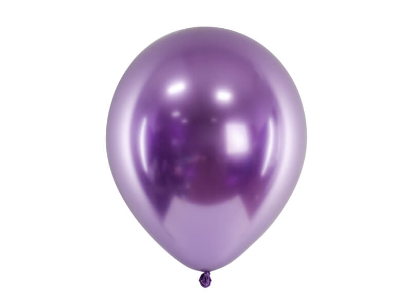 Saténové balóny purpurové 30cm 6ks