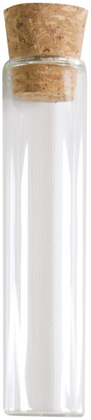 Skleněné dekorační tuby 6ks 2x10cm