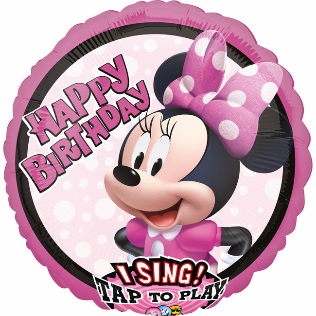 Zpívající fóliový balónek Minnie Mouse 71cm