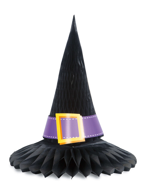 Levně Stolní dekorace Čarodejnický klobouk 28cm