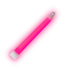 Růžová svítící tyčinka 15cm