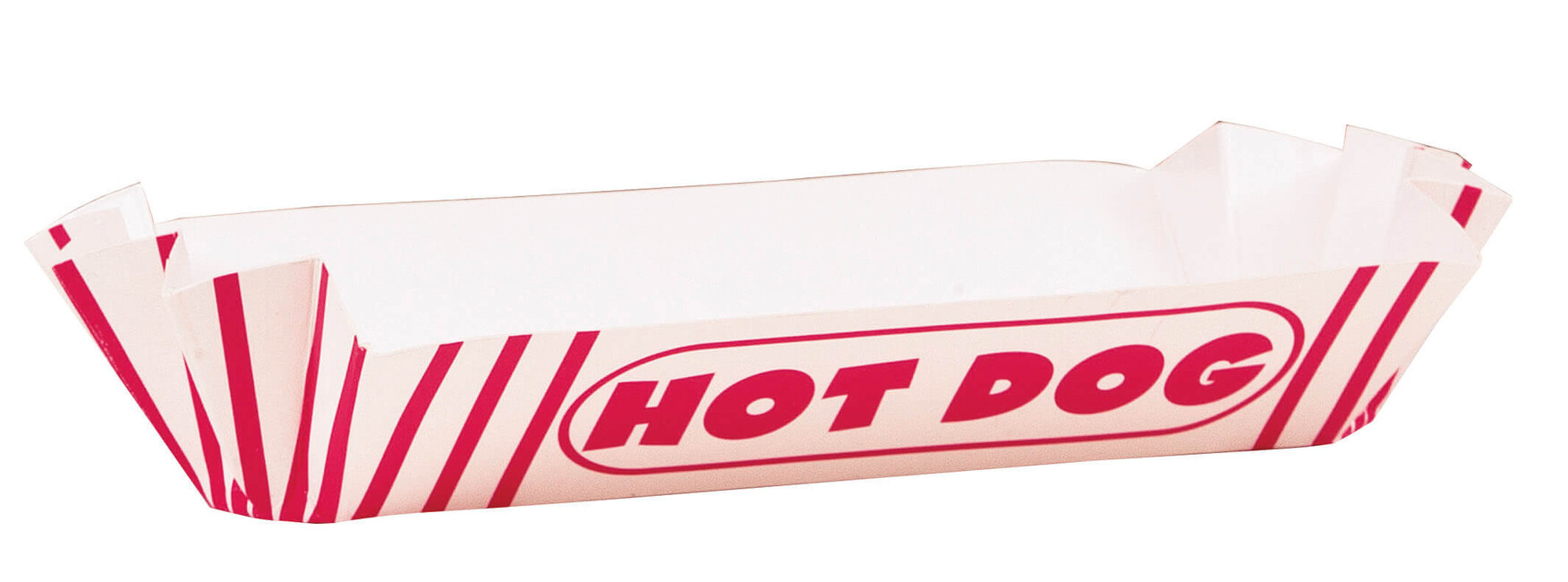 Levně Tácek papírový na hot-dog 8ks 21x12cm