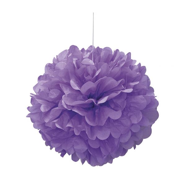 Pomponová koule purpurová 41cm